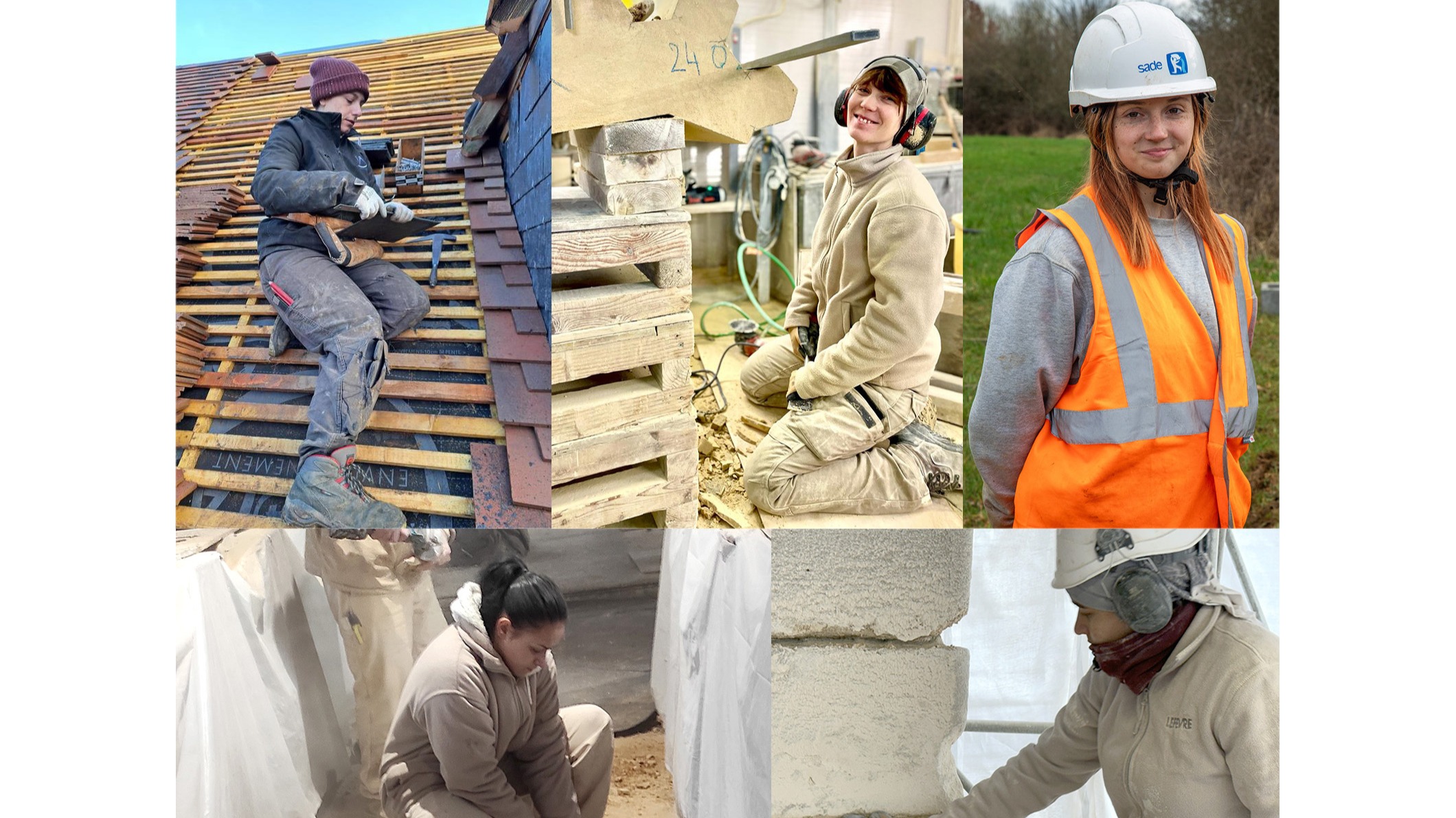 Portraits de femmes du BTP