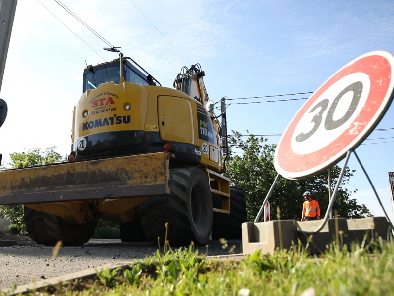 un engin de chantier