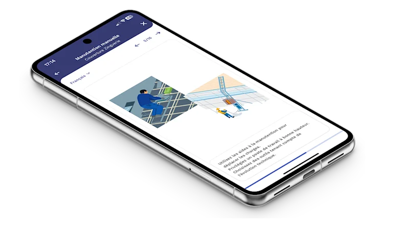 Accédez gratuitement à l’application Check Chantier conçue pour les professionnels du BTP sur iOS et Android.
