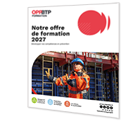 Couverture du catalogue de formation 2027 de l'OPPBTP