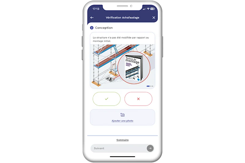 Détail des fonctionnalités Check Chantier
