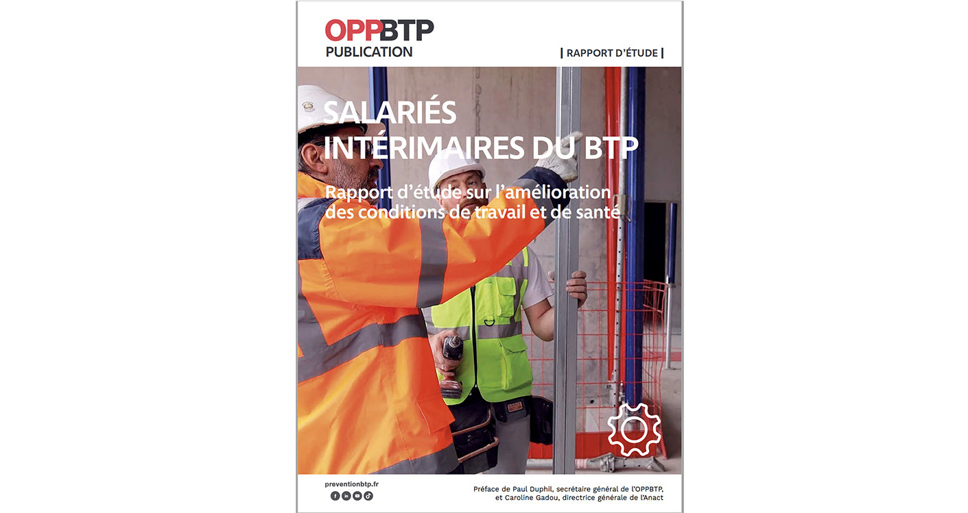 Couverture du guide - les salariés intérimaires su BTP