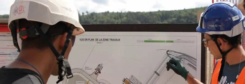 Un intérimaire sur un chantier du BTP