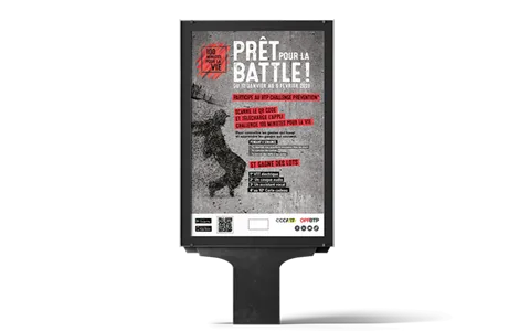 Affiche de la campagne 100 minutes pour la vie de l'OPPBTP