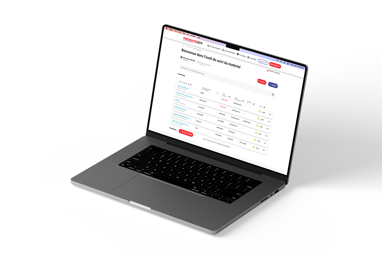Gardez le contrôle de votre parc matériel et assurez la sécurité de vos équipes 